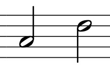 stave and minims